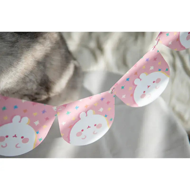 Molang - Pink Party Garland - Molang - Garland - Harumio