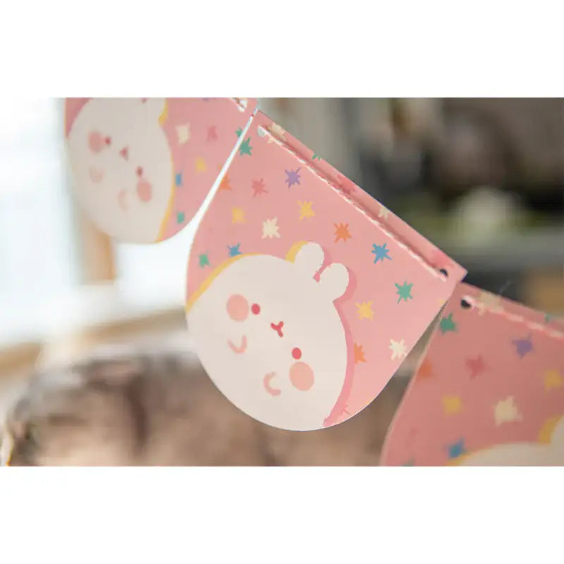 Molang - Pink Party Garland - Molang - Garland - Harumio