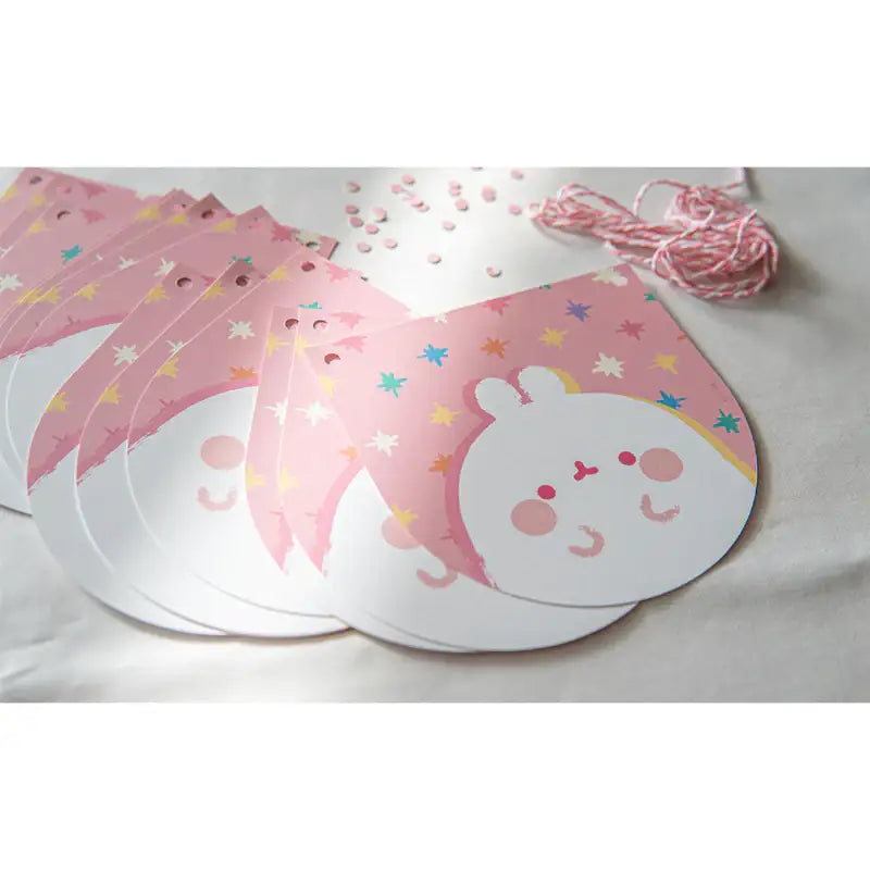 Molang - Pink Party Garland - Molang - Garland - Harumio