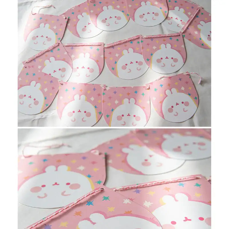 Molang - Pink Party Garland - Molang - Garland - Harumio