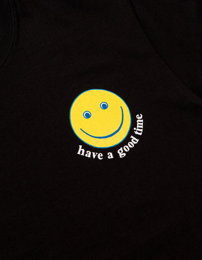have a good time - Smile Short Sleeve T-shirt - Black