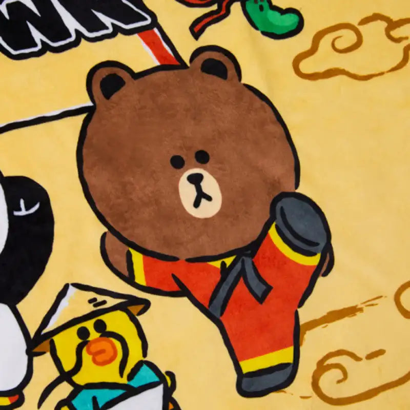 LINE FRIENDS x Kung Fu Panda - Lap Blanket - LINE FRIENDS - Blanket - Harumio