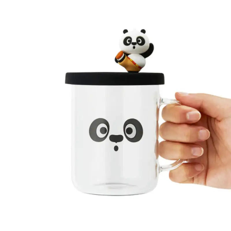 LINE FRIENDS x Kung Fu Panda - Mug & Tea Bag Holder Lid Set - LINE FRIENDS - Tableware - Harumio