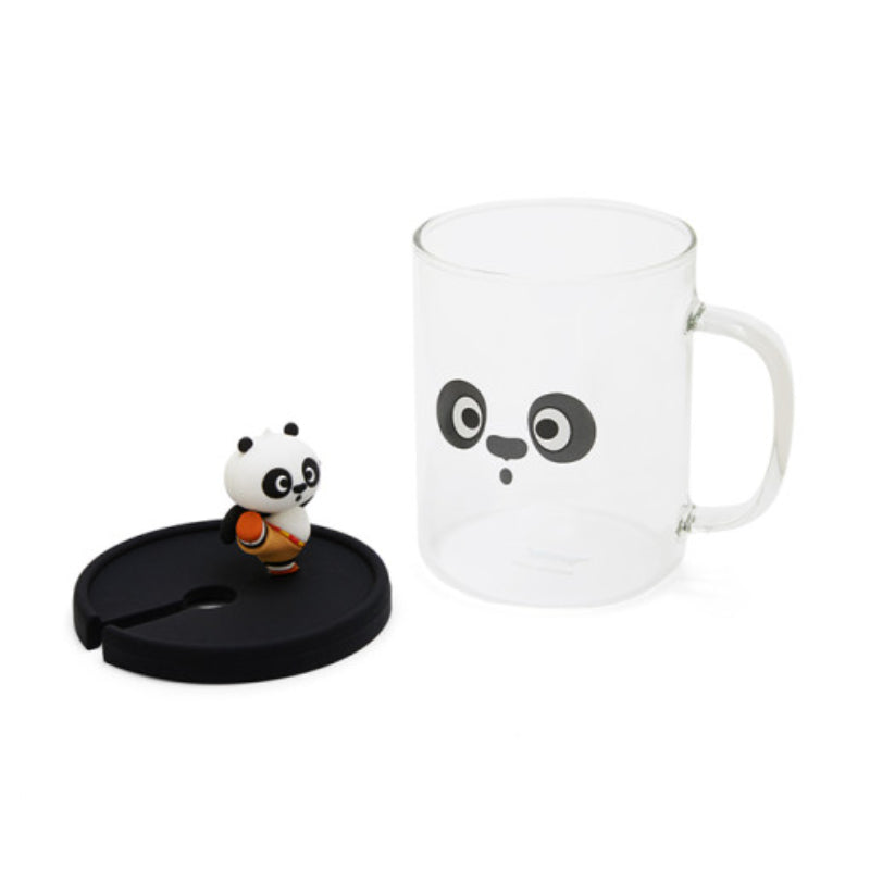 Tea Mug with Tea Bag Holder - Black
