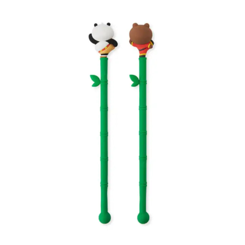 LINE FRIENDS x Kung Fu Panda - Brown & Po Muddler Set - LINE FRIENDS - Tablewear - Harumio