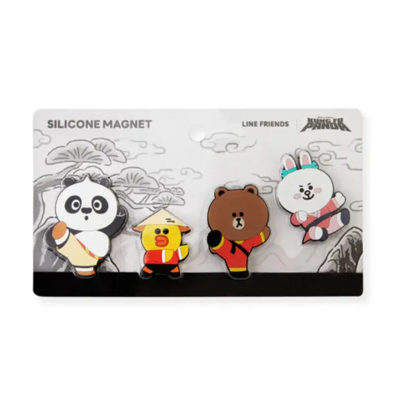 LINE FRIENDS x Kung Fu Panda - Silicone Magnet Set - LINE FRIENDS - Magnets - Harumio
