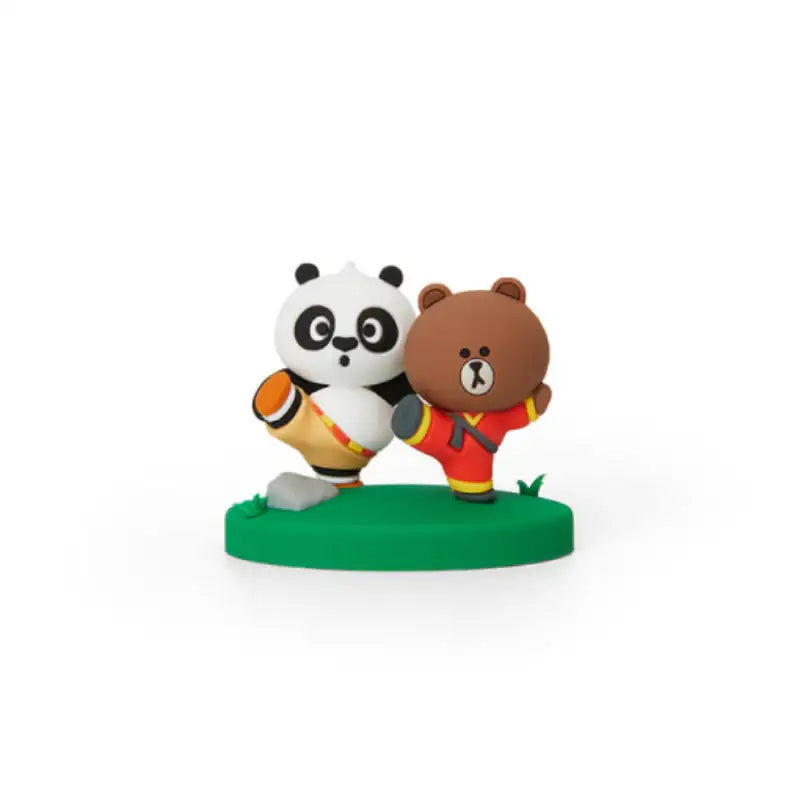 LINE FRIENDS x Kung Fu Panda - Brown & Po House Figure Mood Light - LINE FRIENDS - Figures - Harumio