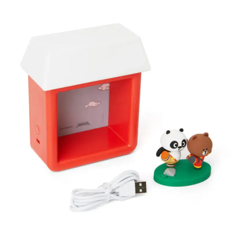 LINE FRIENDS x Kung Fu Panda - Brown & Po House Figure Mood Light - LINE FRIENDS - Figures - Harumio