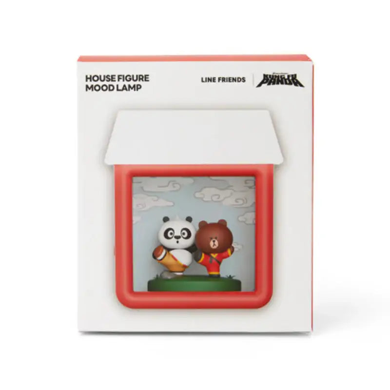 LINE FRIENDS x Kung Fu Panda - Brown & Po House Figure Mood Light - LINE FRIENDS - Figures - Harumio
