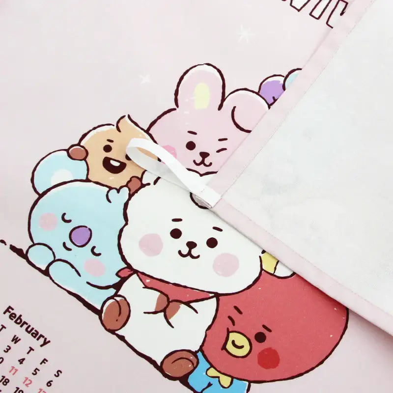 NARA HOME DECO X BT21- Sketch Fabric Calendar - NARA HOME DECO X BT21 - Accessories - Harumio