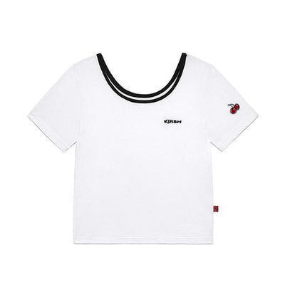 Kirsh - U-Neck T-Shirt - White