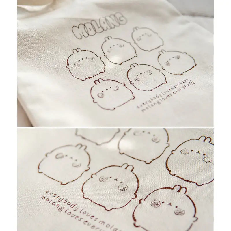 Molang - Sketch Eco Bag - Molang - Eco Bag - Harumio