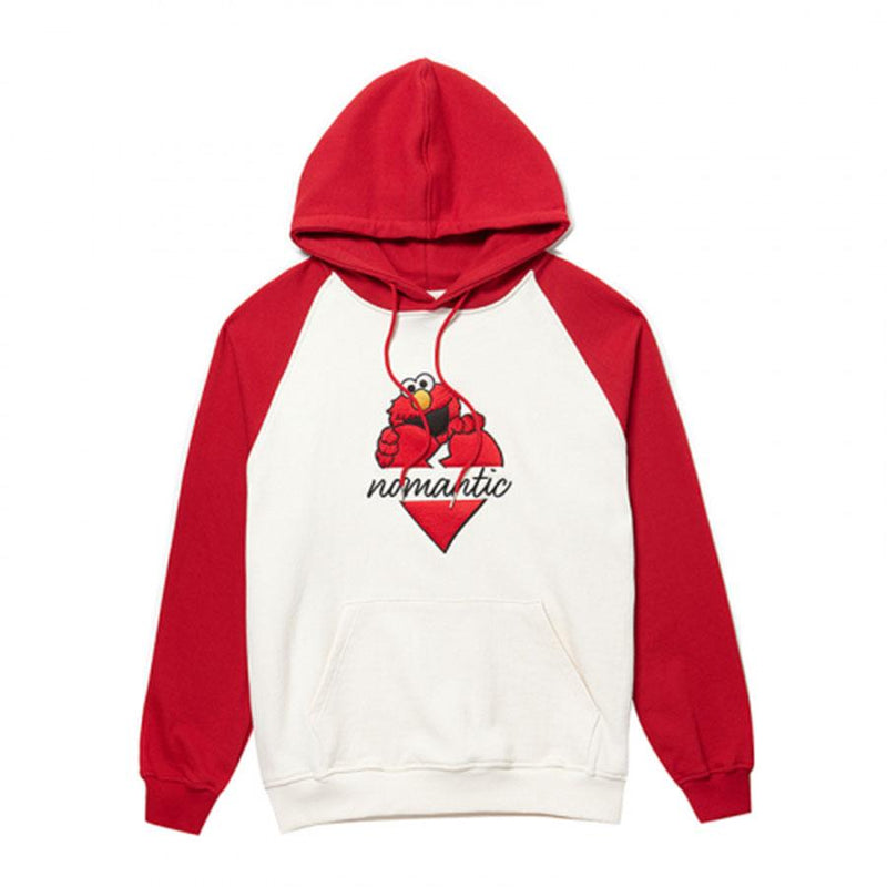 Beyond Closet x Sesame Street - Elmo Heart Hoodie T-shirt - Red