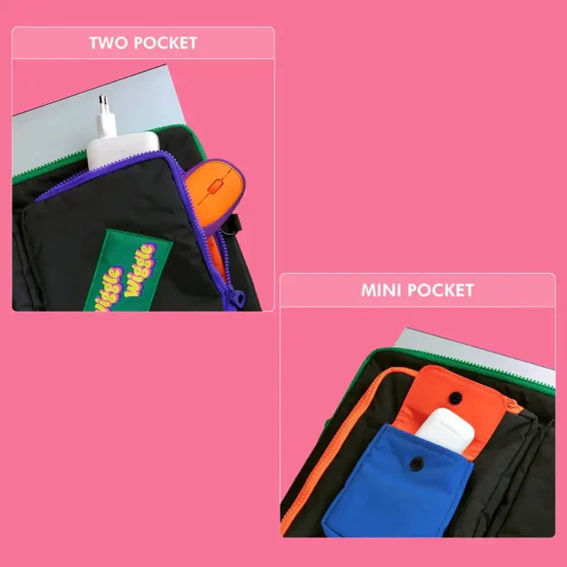 Wiggle Wiggle - Pocket Laptop Pouch - Wiggle Wiggle - Laptop Pouch - Harumio
