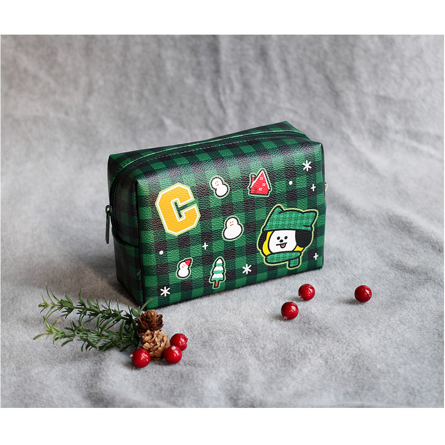 BT21 x Monopoly - Checkered Large Pouch