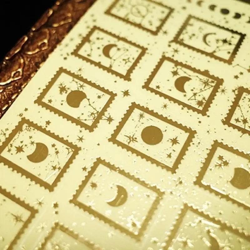 Libet - Moon Gold Foil Stamp Sticker - Libet - Stationary - Harumio