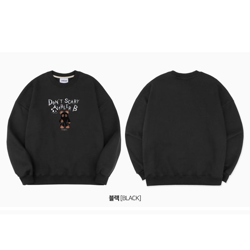 Ambler - Ghost Bear Overfit Hoodie Sweatshirt