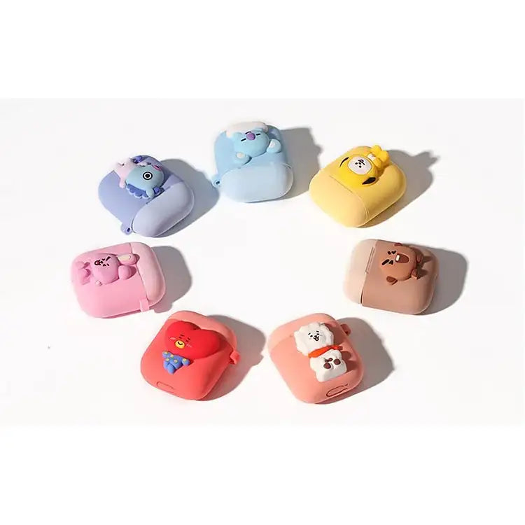 BT21 x Royche - Two-Tone AirPods Silicone Case - Type C - Royche - AirPod Case - Harumio