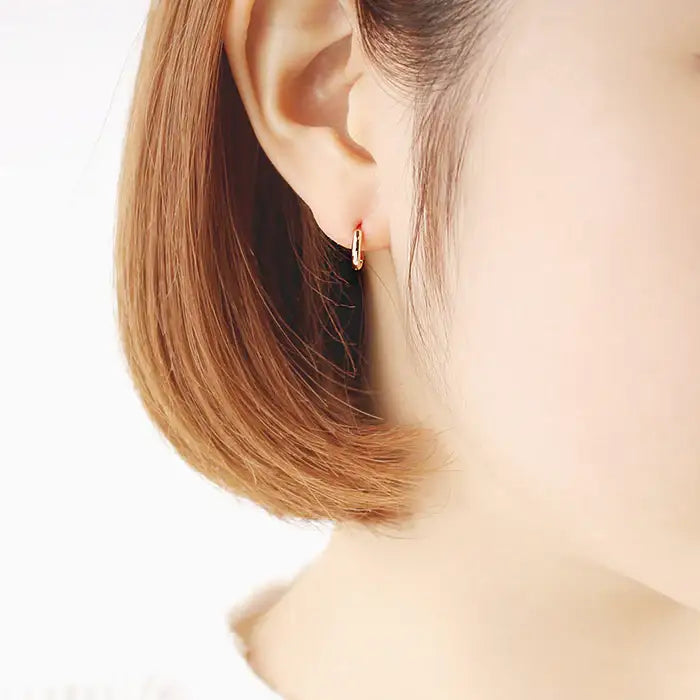 OST - Basic Simple Rose Gold Earrings - OST - Jewelry - Harumio
