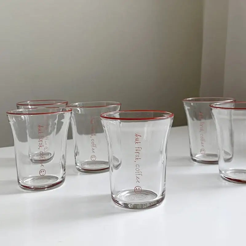 Like A Cafe - but first, coffee! Flat White Glass - Like A Cafe - Home & Living - Harumio
