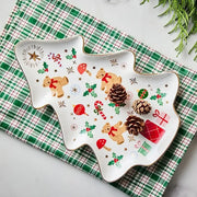 Korean Winter Story - Gold Rim Plate - Modern House - Plates - Harumio
