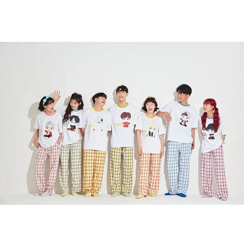 BTS - TinyTAN x TIYP - Check Pajama - BTS - Clothing - Harumio