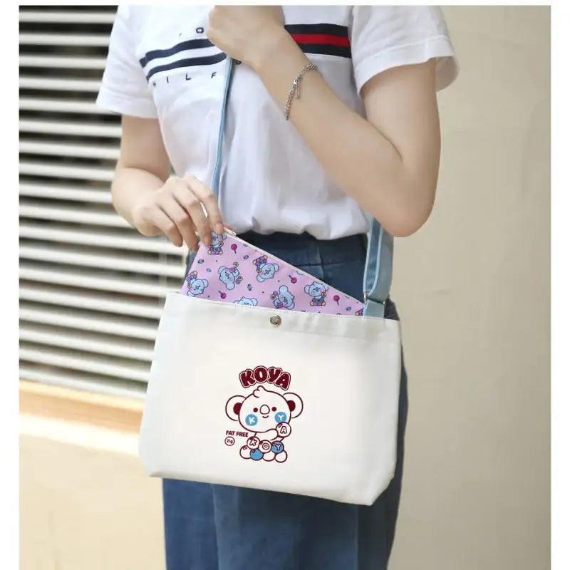 BT21 x Monopoly - Baby Canvas Bag JELLY CANDY - BT21 x Monopoly - Bags - Harumio