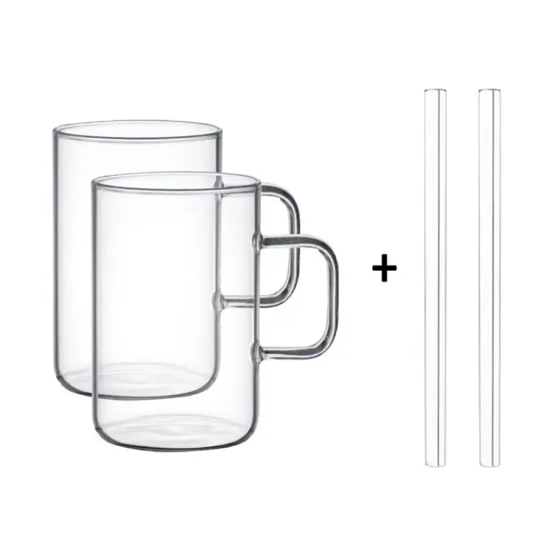 Somkist - Cafe Heat Resistant Glass Mug Cup - Somkist - Mugs - Harumio