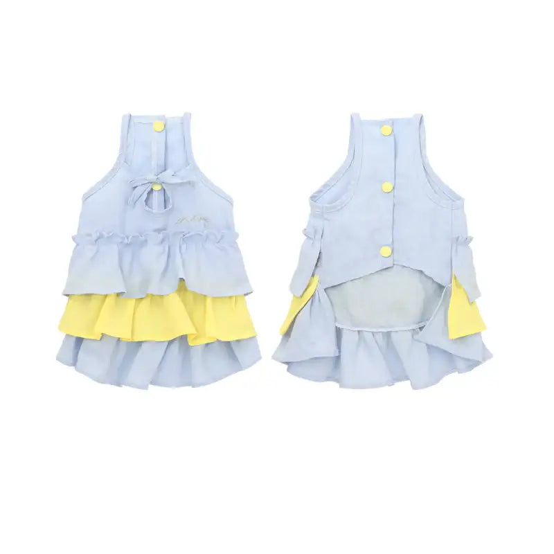 ITSDOG - Pet Linen Frill Dress - ITSDOG - Pet Clothes - Harumio