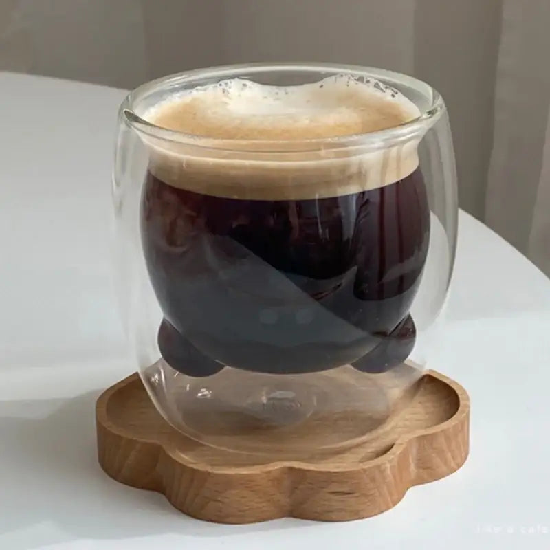 Like A Cafe - Wood Bear Coaster - Like A Cafe - Home & Living - Harumio