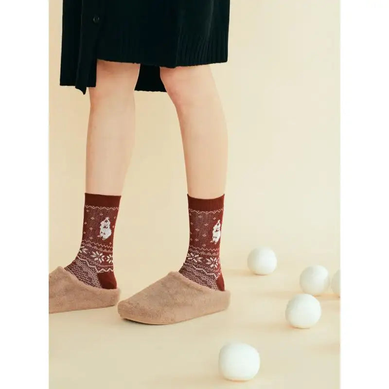 Dinotaeng - Santa Quokka Nordic Socks - Dinotaeng - Socks - Harumio