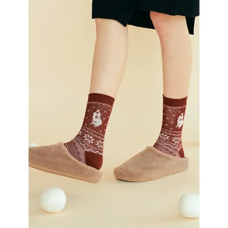 Dinotaeng - Santa Quokka Nordic Socks - Dinotaeng - Socks - Harumio