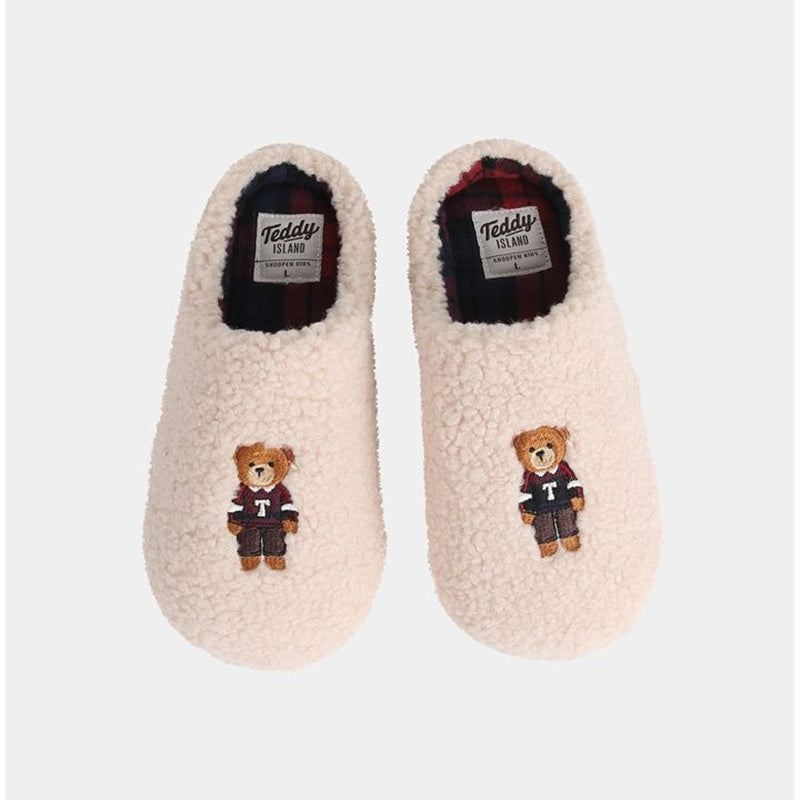 SHOOPEN x Teddy Island - Kids Curly Room Shoes