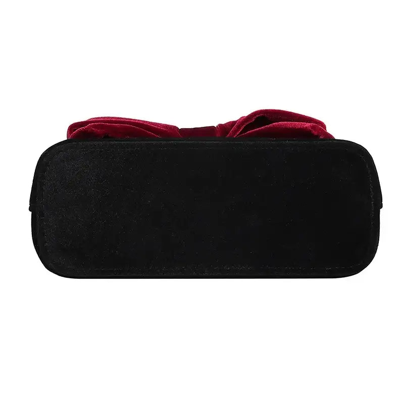 Saint Tail x Clue - Saint Velvet Ribbon Black Pouch - CLUE - Pouch - Harumio