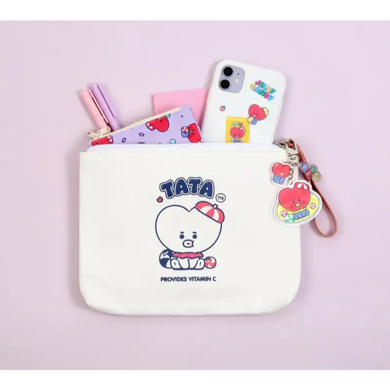 BT21 x Monopoly - Baby Canvas Pouch JELLY CANDY - BT21 x Monopoly - Pouches - Harumio