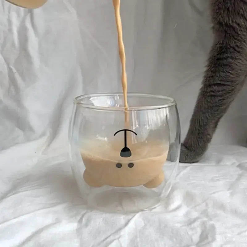 Like A Cafe - Teddy Bear Glass - Like A Cafe - Home & Living - Harumio