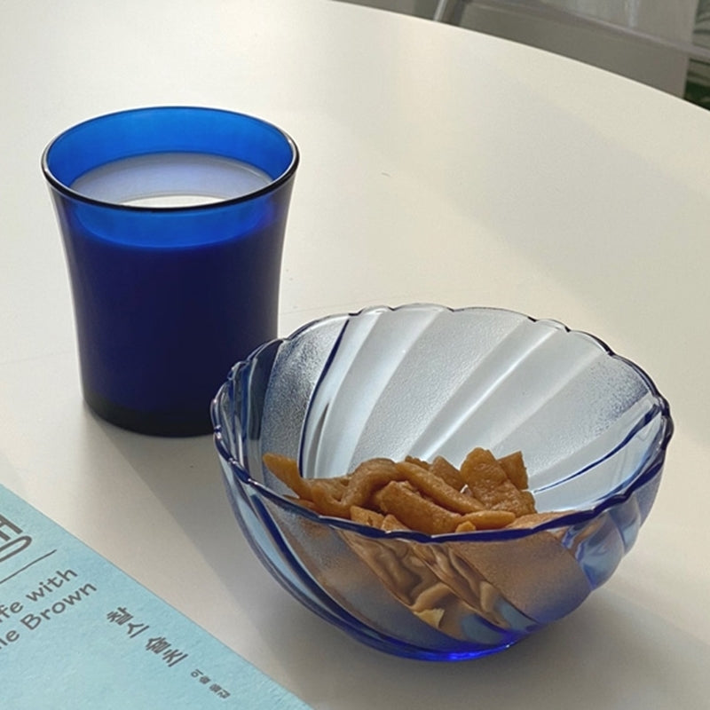 Like A Cafe - Glossy Marine & Brown Bowl