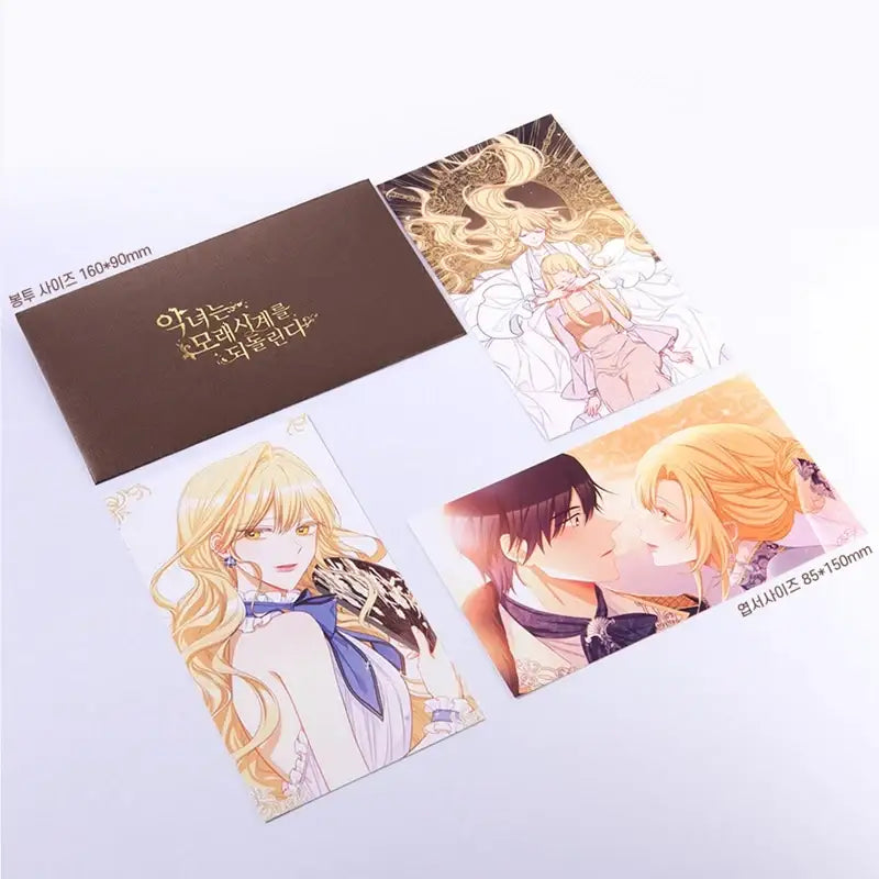 The Villainess Turns The Hourglass - Postcard Set - D&C WEBTOON Biz - Postcards - Harumio