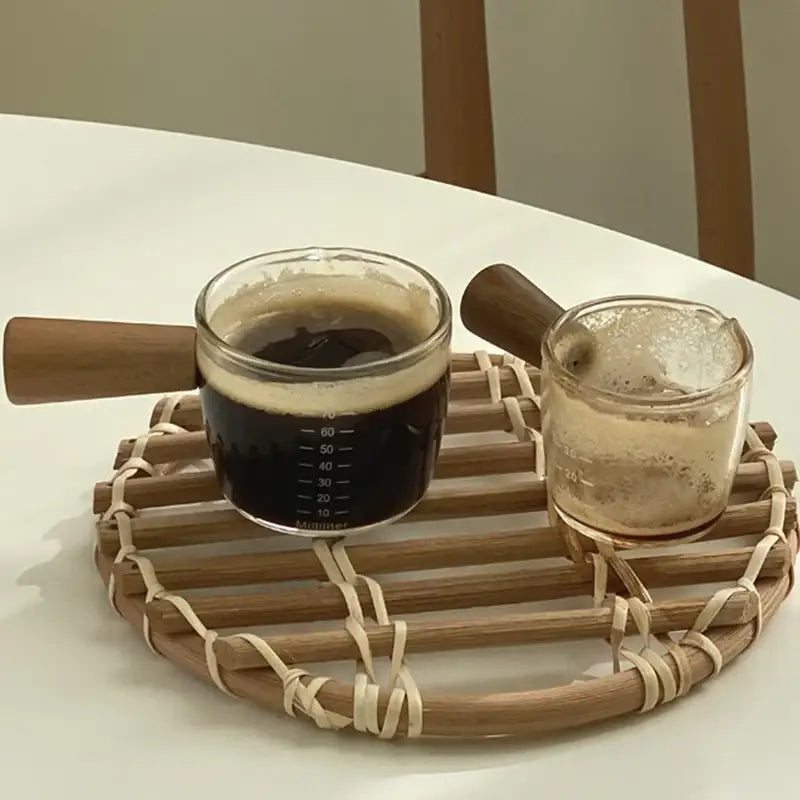 Like A Cafe - Wood Handle Shot Glass - Like A Cafe - Home & Living - Harumio