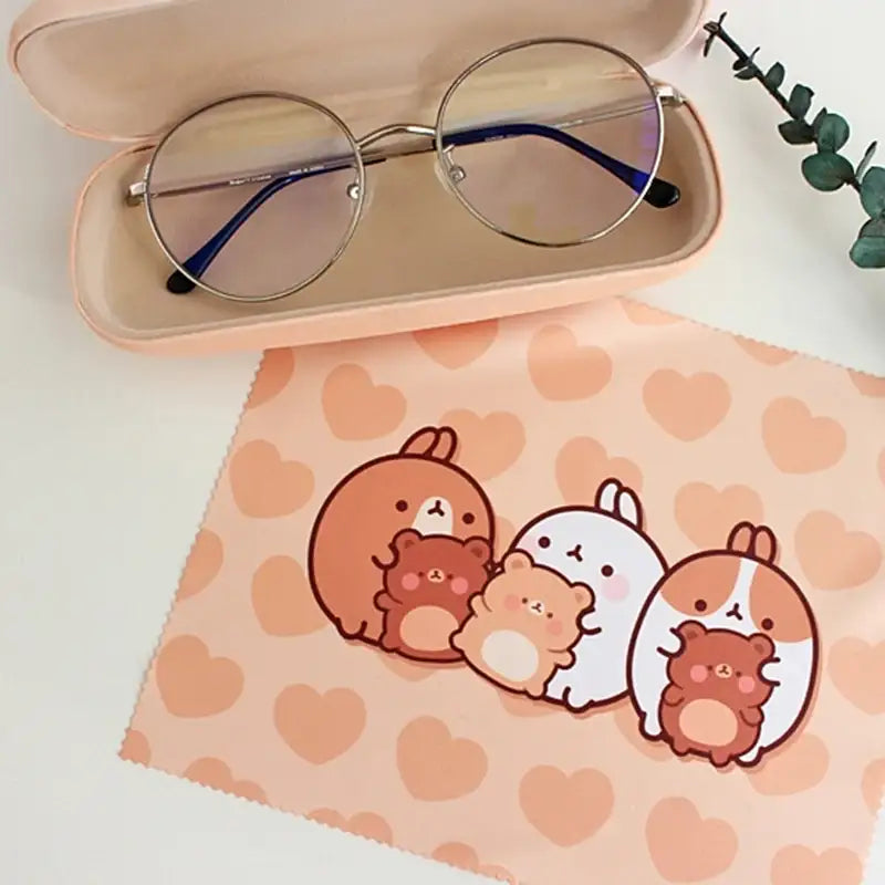 Molang - Cozy Glasses Case Cleaning Set - Molang - Accessories - Harumio