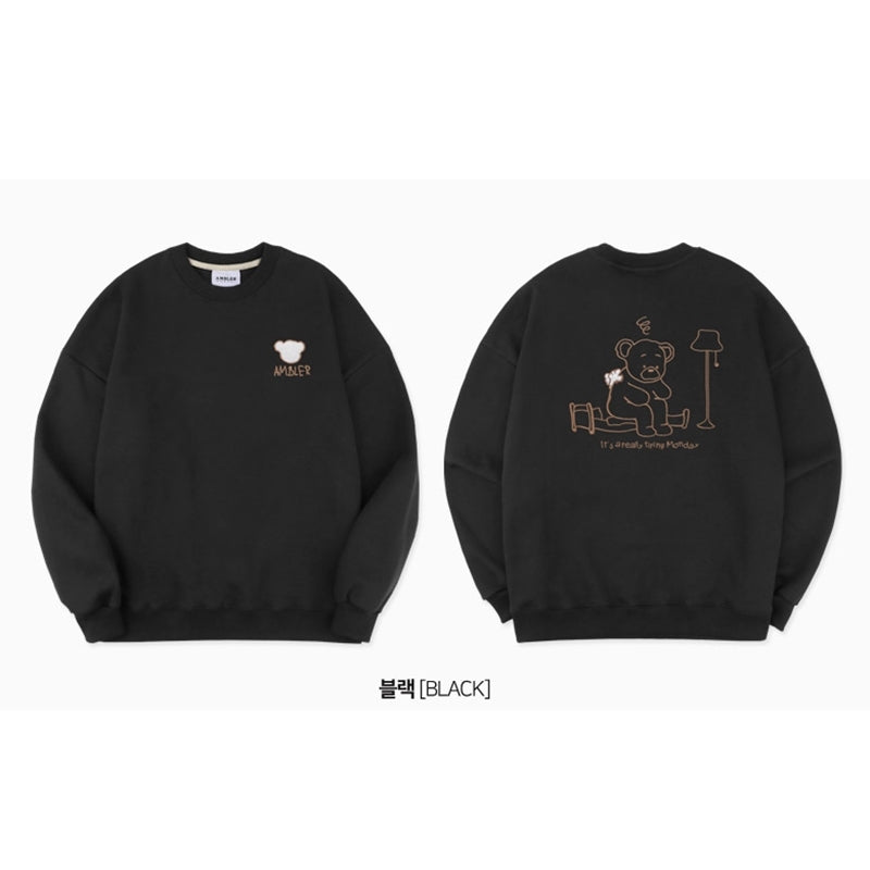Ambler - Tired Monday Overfit Hoodie Sweatshirt