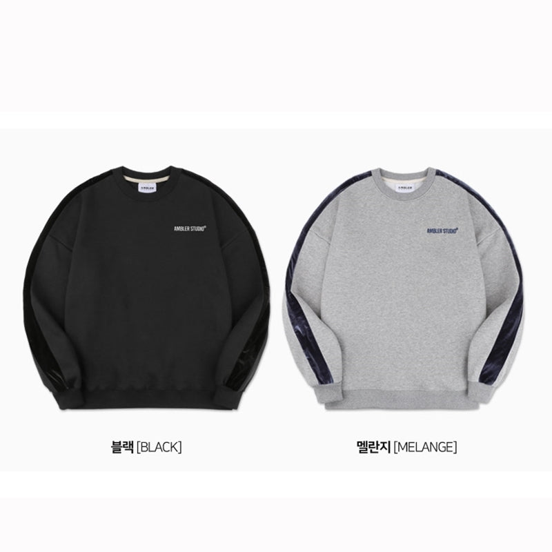 Ambler - Velvet Set-Up Over Fit Sweatshirt