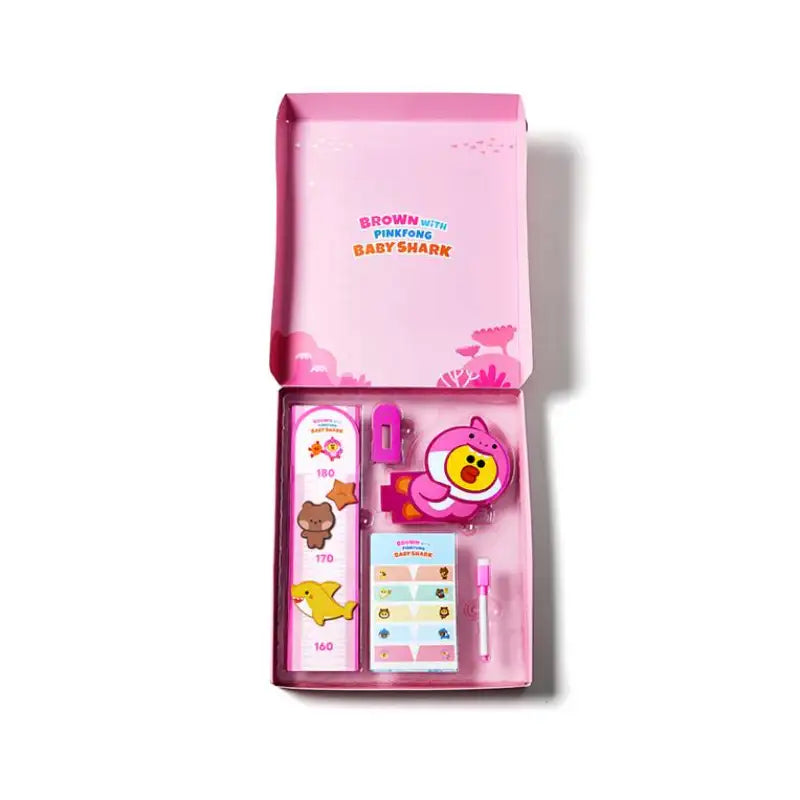 Line Friends x Pinkfong Baby Shark - Kids Height Measure Ruler - Line Friends - Stationery - Harumio