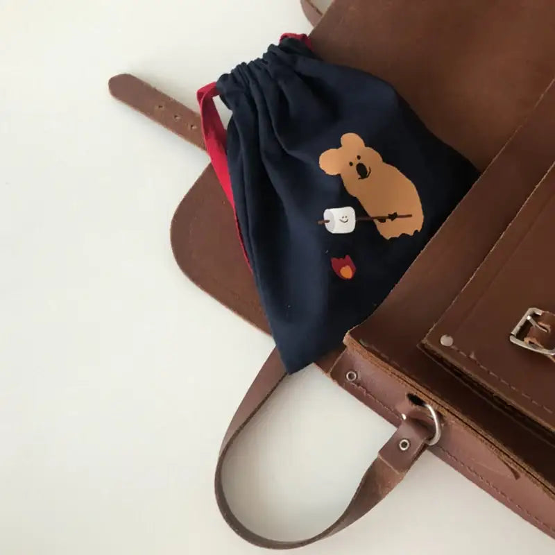 Dinotaeng - S`MORE & Blueberry BOBO String Pouch - Dinotaeng - Accessories, Pouch - Harumio
