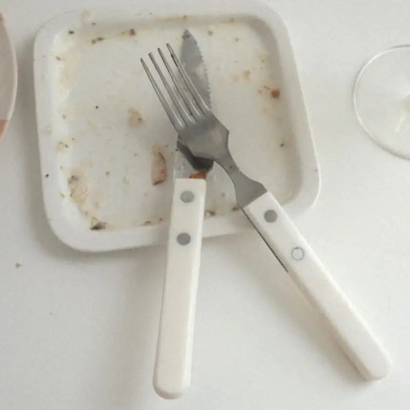 Like A Cafe - White Simple Cutlery - Like A Cafe - Home & Living - Harumio