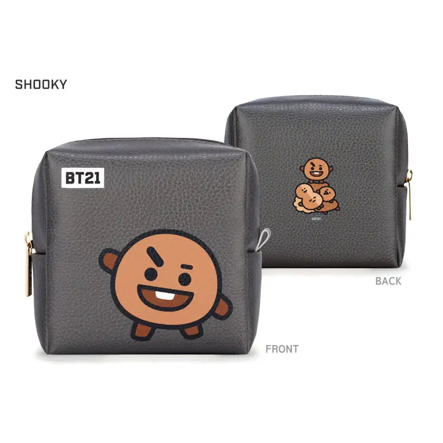 BT21 x Monopoly - PU Square Pouch - Medium - Monopoly - Accessories - Harumio