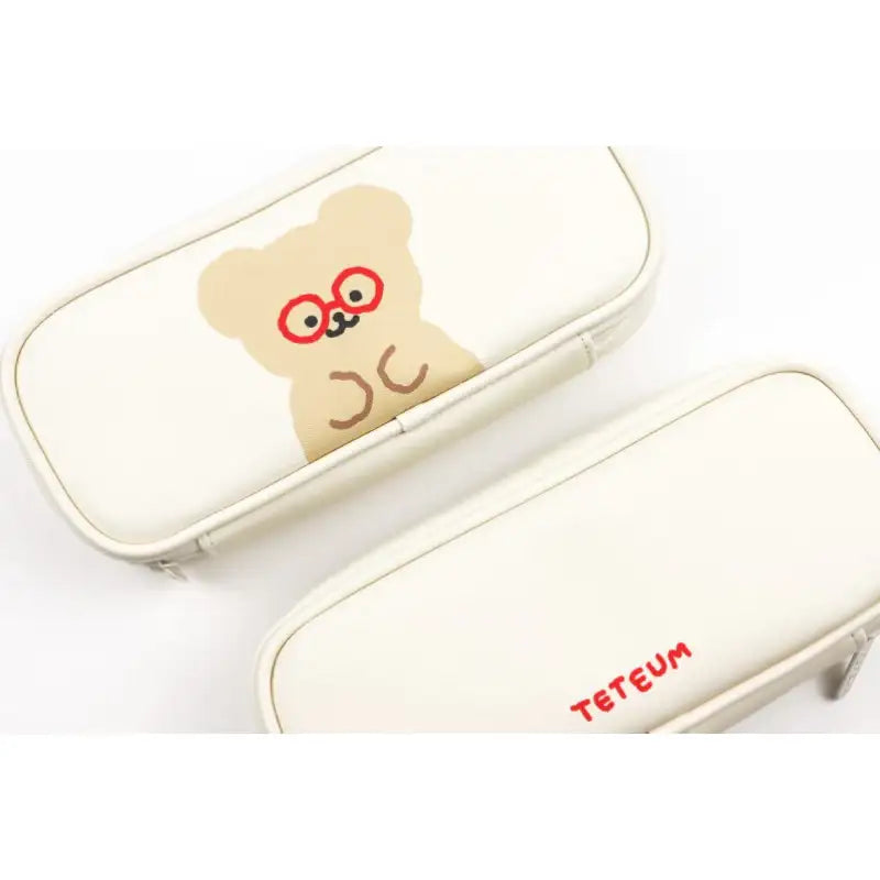 Teteum - White Popcorn Pouch - Teteum - Pencil Case - Harumio