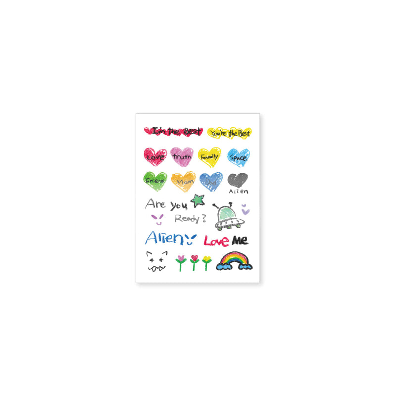 Suhyun - Alien - Tattoo Sticker Set