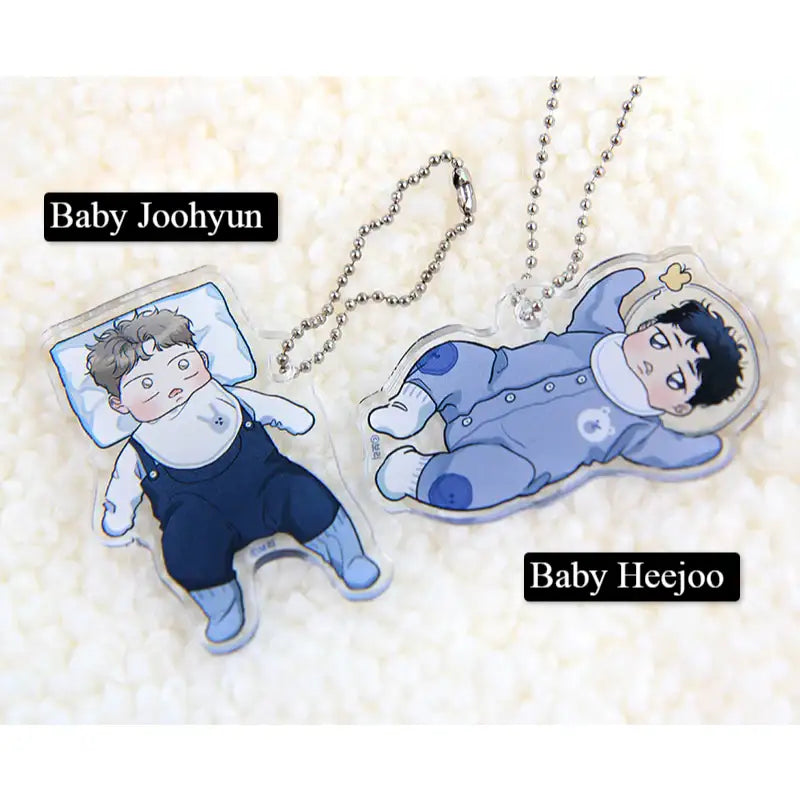 New Year's Eve Passion - Cradle Acrylic Stand + Charm - Webtoon Shop - Acrylic Stand - Harumio