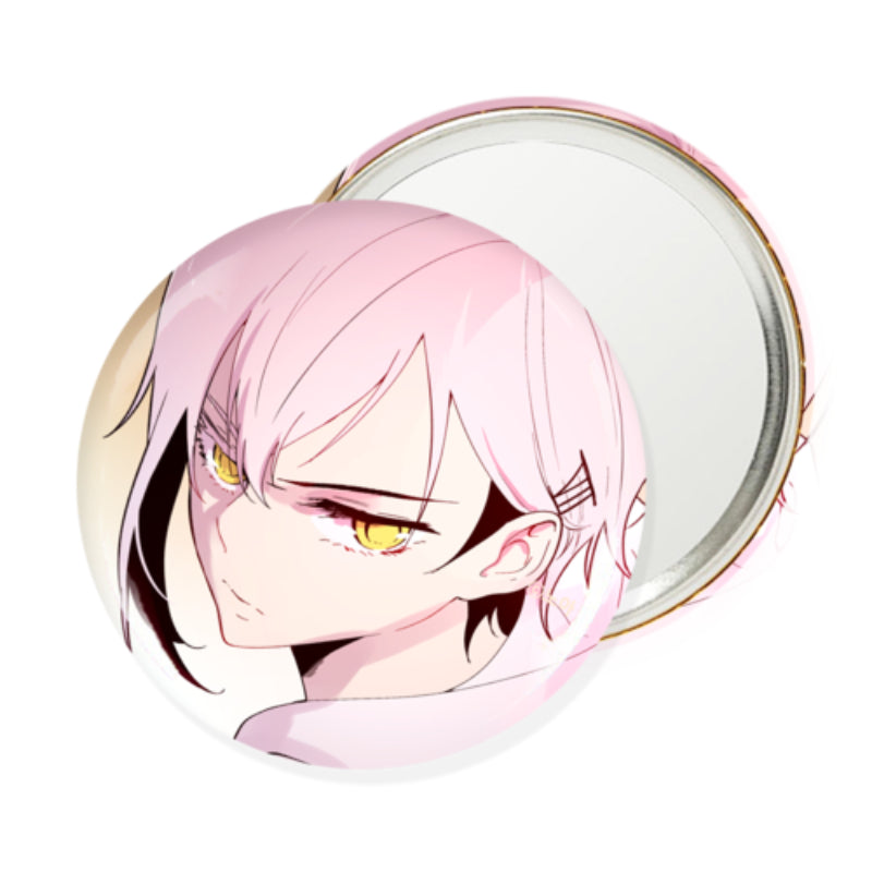 Excuse Me, but the World Will Be Gone for a While - Round Pin Mirror